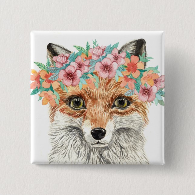 BlumenFox Button (Vorderseite)