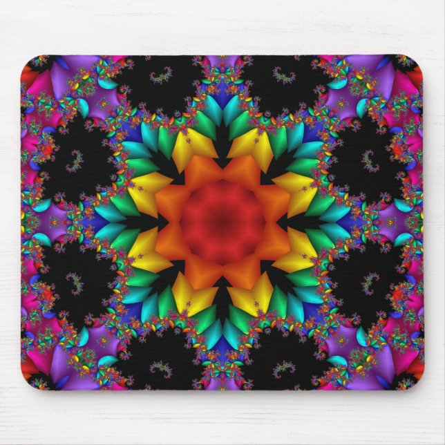 BlumenFraktal Mousepad (Vorne)