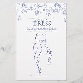 Blumenfranzösisches Blues-Brautparty