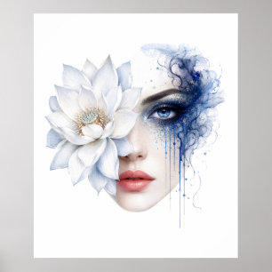 Blumenfrau Poster