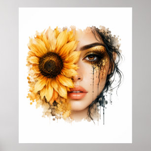 Blumenfrau Poster