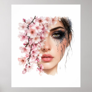 Blumenfrau Poster