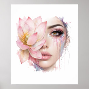 Blumenfrau Poster