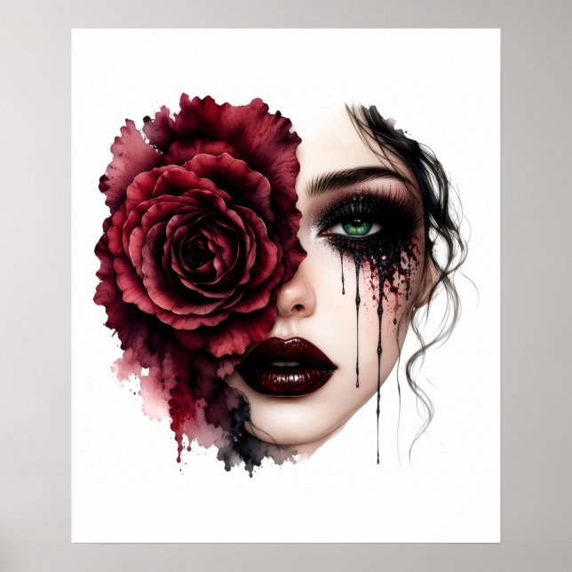 Blumenfrau Poster (Vorne)