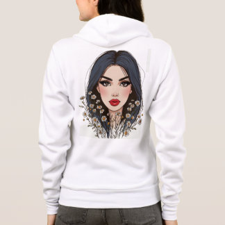 Blumenfraubahn mit Aussicht Kunst, Dichtung und Mu Hoodie