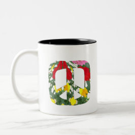 Blumenfrieden Zweifarbige Tasse