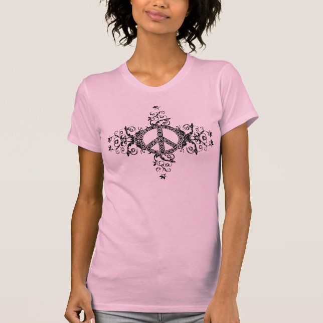 Blumenfriedensceltic T-Shirt (Vorderseite)