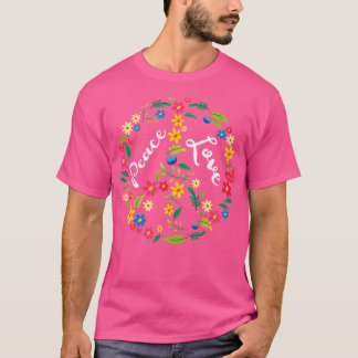 Blumenfriedenszeichen T-Shirt