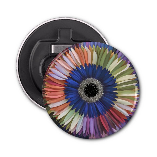 Blumenfrühlingskunst Blumenmuster Flaschenöffner (Vorderseite)