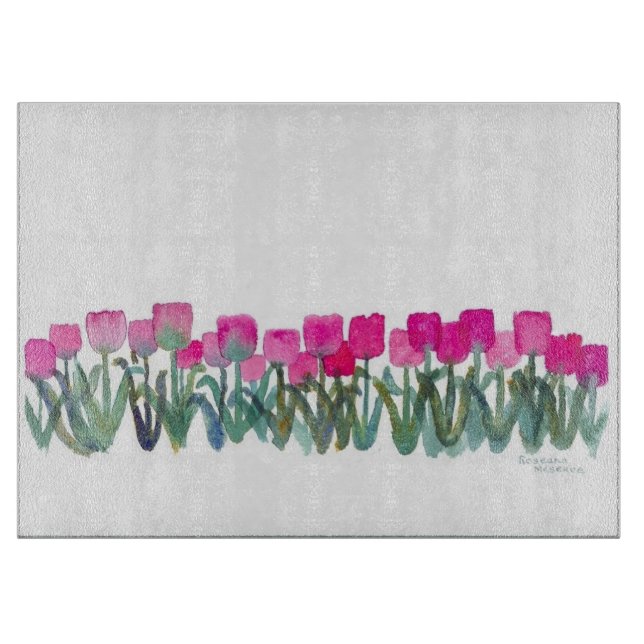 Blumenfrühlingsplatte Schneidebrett (Vorderseite)
