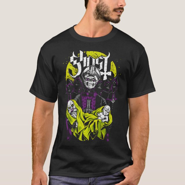Blumenfusion der Ghost Band Träume T-Shirt (Vorderseite)
