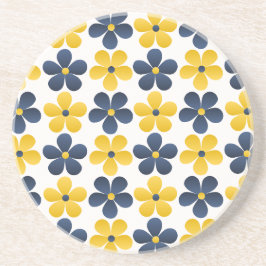 Blumenfusion: Vibrierendes Hintergrunddesign Getränkeuntersetzer