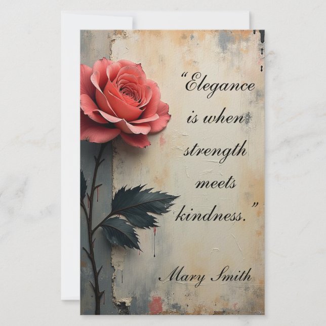 Blumengala  briefpapier (Vorderseite)