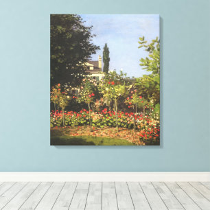 Blumengarten auf Sainte-Adresse von Claude Monet Leinwanddruck
