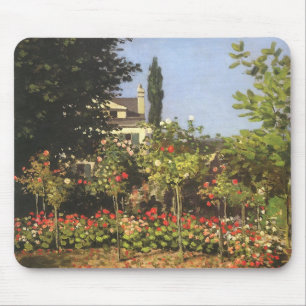 Blumengarten auf Sainte-Adresse von Claude Monet Mousepad