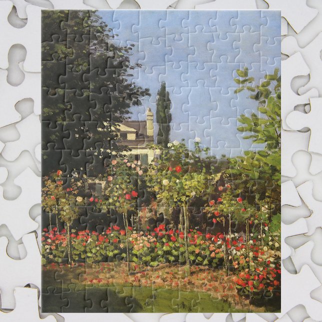 Blumengarten auf Sainte-Adresse von Claude Monet Puzzle (Von Creator hochgeladen)