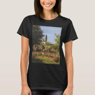 Blumengarten auf Sainte-Adresse von Claude Monet T-Shirt