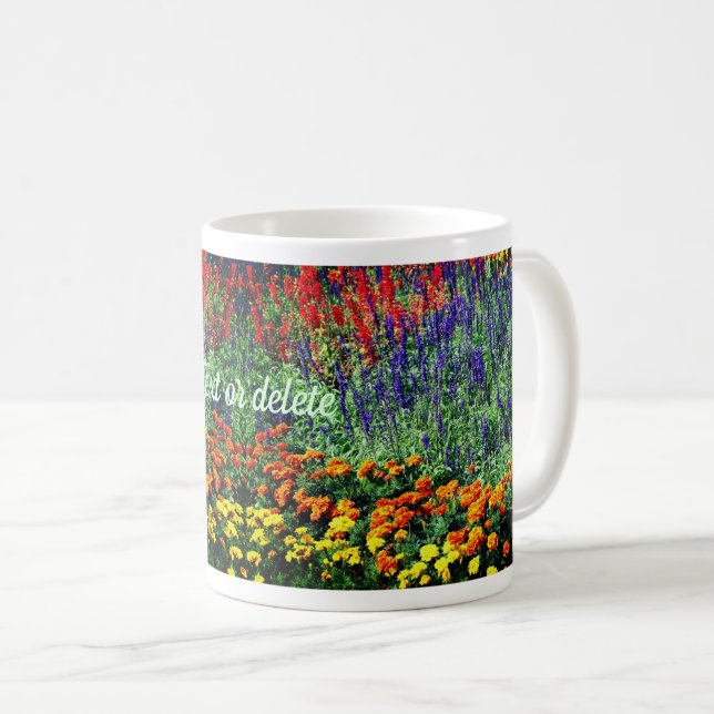 Blumengarten Beauty Personalisiert Kaffeetasse (VorderseiteRechts)