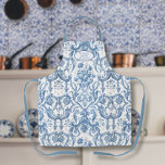 Blumengarten Blau und Weiße Großmutter Schürze<br><div class="desc">Diese wunderschöne englische Schürze mit Vintagen Blumenmustern wurde aus einem gerissenen Schrott antiker Tapeten in Delft Blau und Weiß geschaffen. Die Farbe im Bild wurde wiederhergestellt und wiederholt Muster neu erstellt, um diese zeitlose, elegante Schürze mit Ihrer Botschaft der Liebe, dass sie für immer schätze zu produzieren. Grafisch restauriert und...</div>