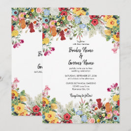 Blumengarten Blume Einladung Hochzeit