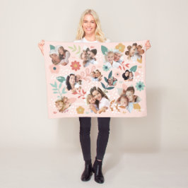 Blumengarten Blume Foto Bilderrahmen Fleecedecke