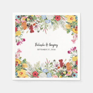 Blumengarten Blume Hochzeit Serviette