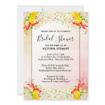 Blumengarten Brautdusche Einladung