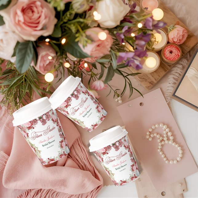 Blumengarten Brautdusche Einladung Pappbecher (Von Creator hochgeladen)