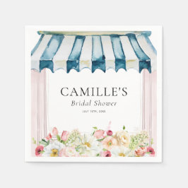 Blumengarten Brautdusche Einladung Serviette