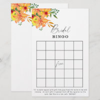 Blumengarten Brautparty Bingospiel