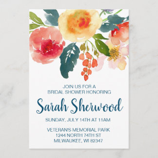 Blumengarten Brautparty laden ein Einladung