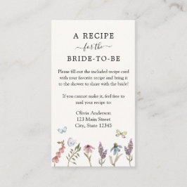 Blumengarten Bridal-Rezept Begleitkarte