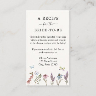 Blumengarten Bridal-Rezept Begleitkarte