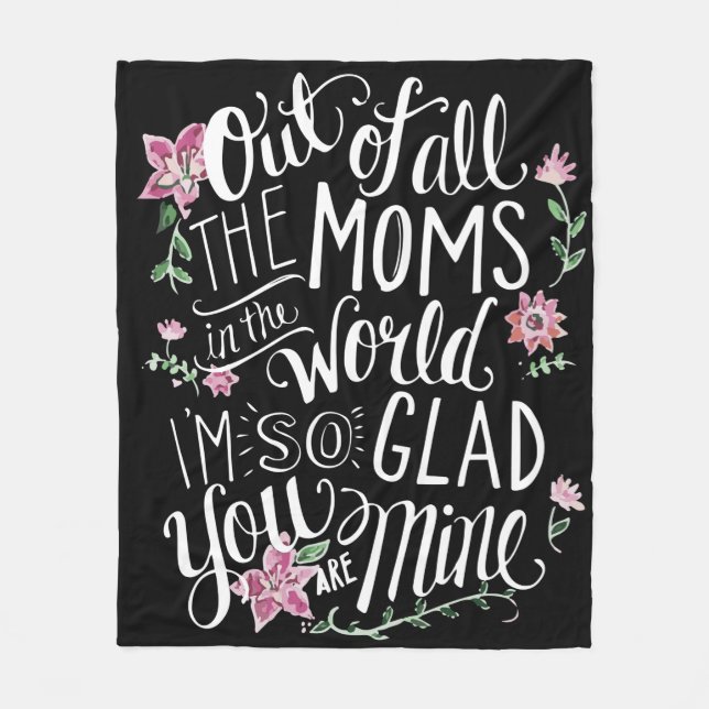 Blumengarten der Mama Fleecedecke (Vorderseite)