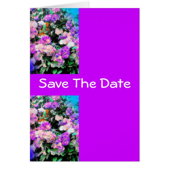 Blumengarten der Mama Save the Date (Vorne)