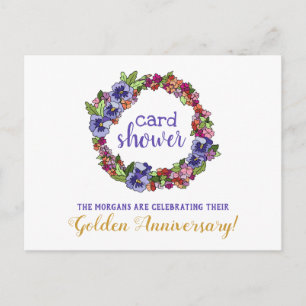 Blumengarten Dusche Goldene Jahreszeit Postkarte