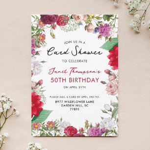 Blumengarten Dusche von Mail Birthday Einladung