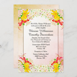 Blumengarten Einladung zur Hochzeit