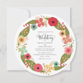 Blumengarten Einladung zur Hochzeit