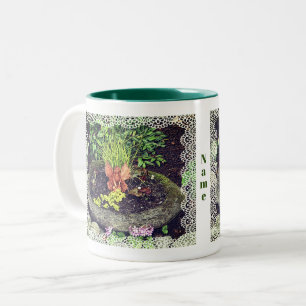 Blumengarten Fairy Personalisiert Zweifarbige Tasse