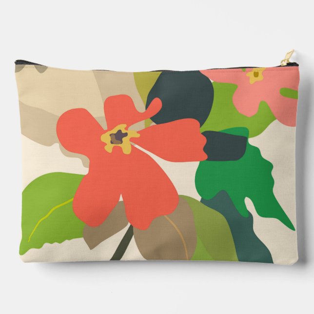 Blumengarten - Farbblöcke Zubehörtasche (Rückseite)