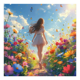 Blumengarten Fotodruck