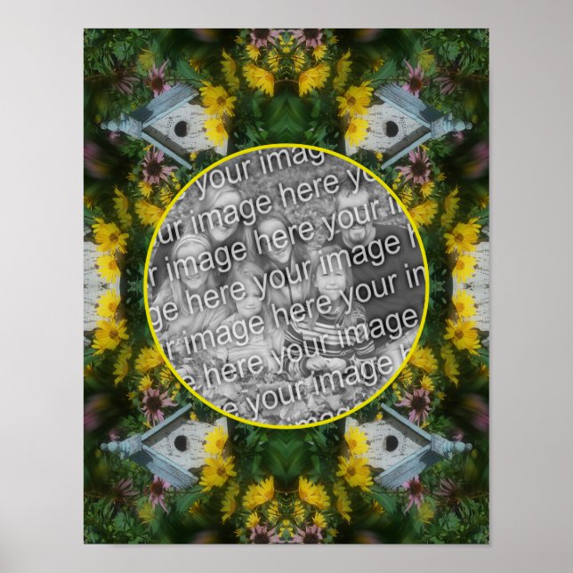 Blumengarten Geburtshaus Gestalten Sie Ihr eigenes Poster (Vorne)