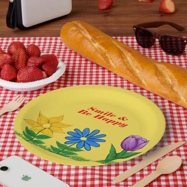 Blumengarten Gelbe Teller (Picknick)