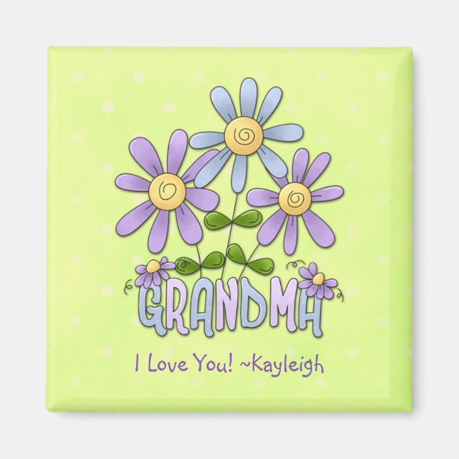 Blumengarten Grandma Magnet (Vorne)