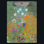 Blumengarten (Gustav Klimt) Klemmbrett<br><div class="desc">Dieses Design zeigt ein Gemälde des österreichischen Künstlers Gustav Klimt (1862-1918). Es ist eine Darstellung eines wunderschönen Blumengartens im typisch impressionistischen Stil Klimts. Die Blume sehen fast so aus, als wären sie überfüllt, und es ist unmöglich, sich von ihrer Schönheit nicht zu überwältigen. Die ursprüngliche Arbeit wurde 1907 abgeschlossen und...</div>