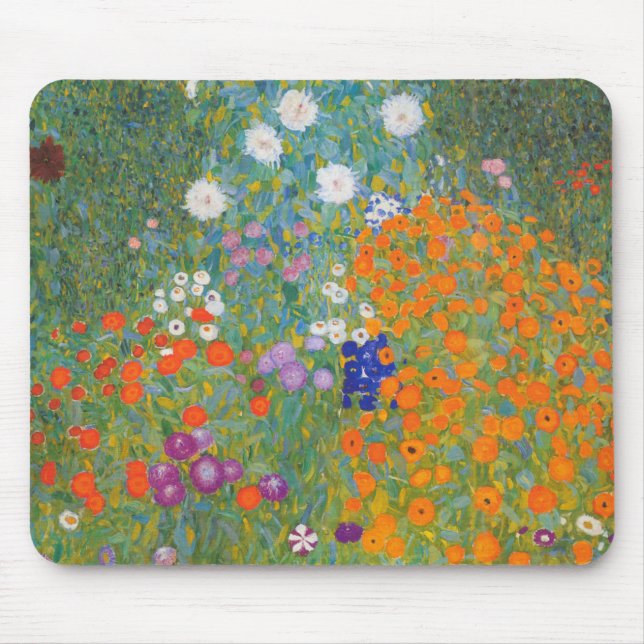 Blumengarten (Gustav Klimt) Mousepad (Vorne)