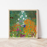 Blumengarten | Gustav Klimt Poster<br><div class="desc">Blumengarten (1905-1907) des österreichischen Künstlers Gustav Klimt. Originelle Kunstmalerei ist Öl auf Leinwand mit einer leuchtend abstrakten Landschaft von bunten Blume. Verwenden Sie die Entwurfstools,  um einen benutzerdefinierten Text hinzuzufügen oder das Bild zu personalisieren.</div>