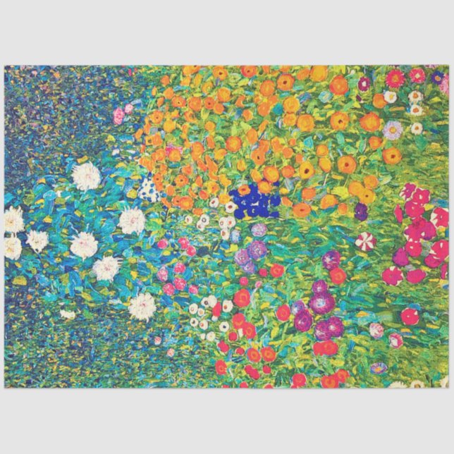 Blumengarten, Gustav Klimt Seidenpapier (Vorderseite)