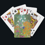 Blumengarten | Gustav Klimt Spielkarten<br><div class="desc">Der Blumengarten (1905-1907) des österreichischen Künstlers Gustav Klimt ist ein lebendiges Meisterwerk der frühen 20. Jahrhundertkunst. Diese üppige, impressionistische Szene birgt farbenprächtige Blüten in einem faszinierenden Naturschauspiel, das Klimts dekorativen Stil und Liebe für Blumenmotive widerspiegelt. Die reiche Textur und die aufwändigen Details machen das Gemälde zu einer zeitlosen Wahl für...</div>
